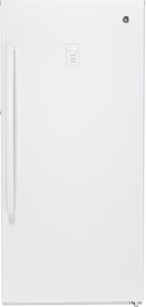 GE® 14.1 Cu. Ft. White Upright Freezer