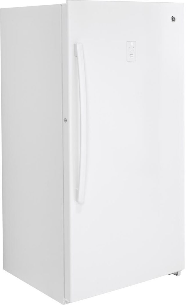GE® 17.3 Cu. Ft. White Upright Freezer 2
