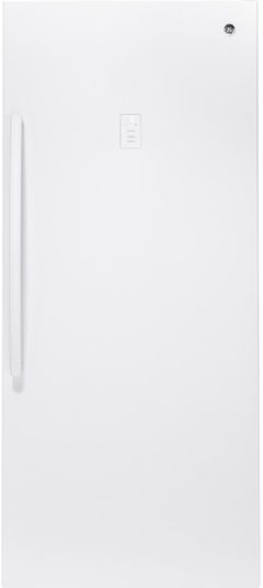 GE® 21.3 Cu. Ft. White Upright Freezer-FUF21DLRWW