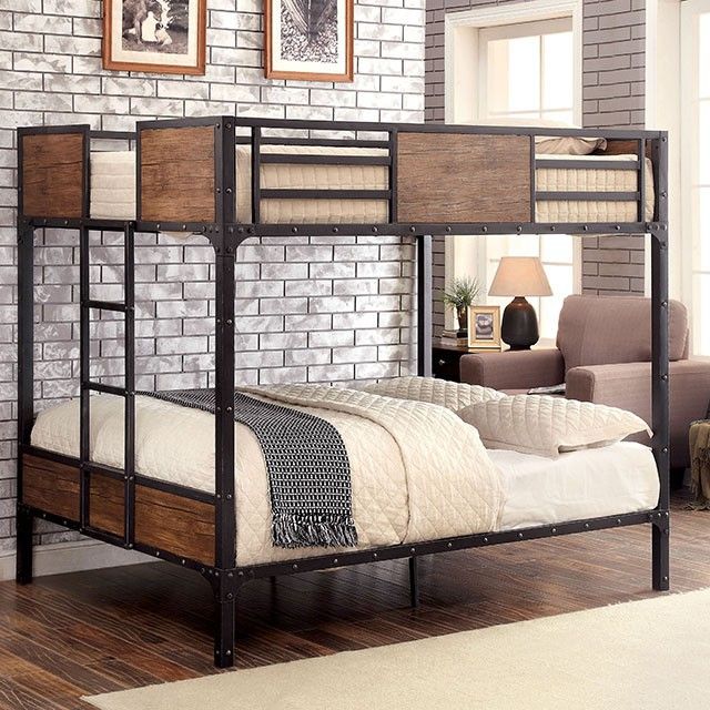 Furniture of America® Clapton Twin/Full Bunk Bed