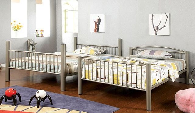 Furniture of America® Lovia Twin/Twin Bunk Bed 1