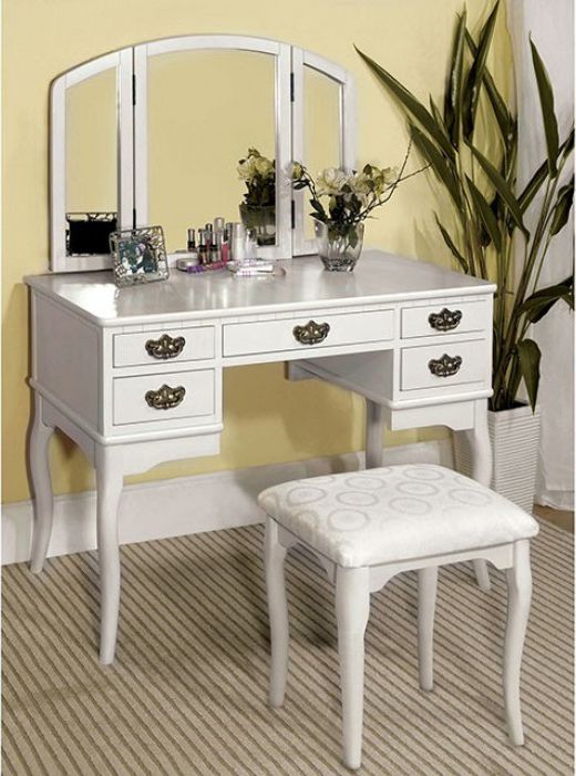 Furniture of America® Ashland White Vanity Set