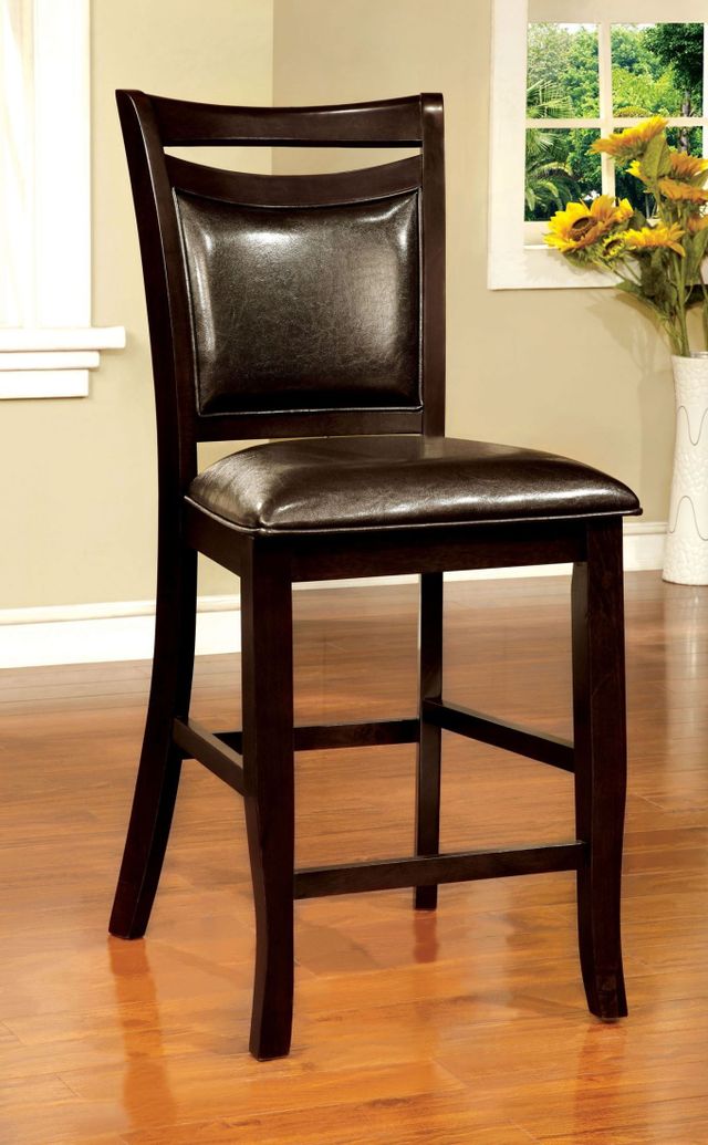 Furniture of America® Woodside II 2-Piece Counter Height Chair Set