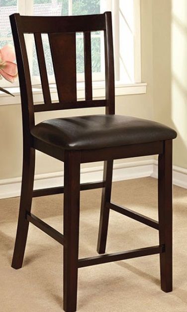 Furniture of America® Bridgette II 2-Piece Counter Height Chair Set