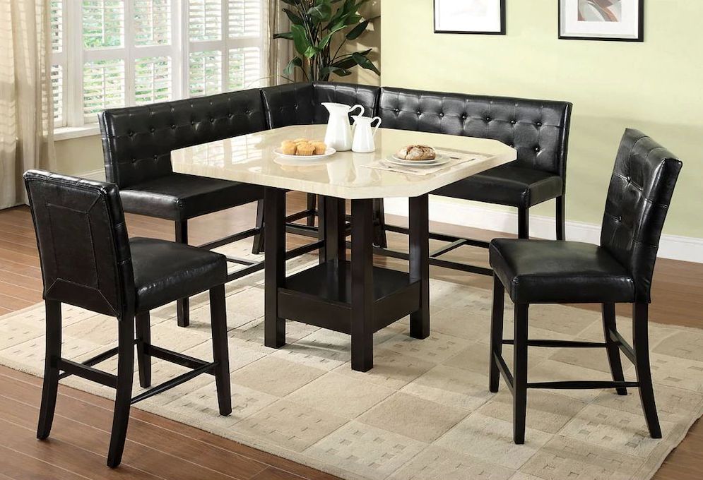 booth style kitchen table set