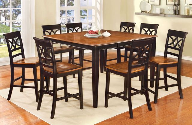 Furniture of America® Torrington II Black/Cherry Counter Height Table