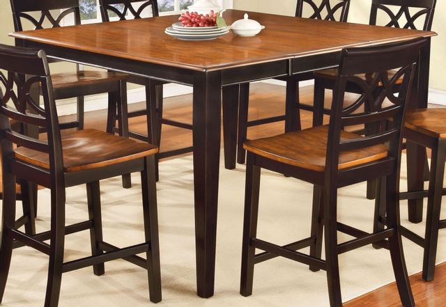 Furniture of America® Torrington II Black/Cherry Counter Height Table 1