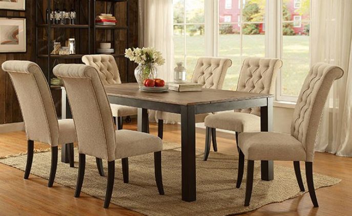 Furniture of America Marshall 7 Piece Dining Set Stylehouse