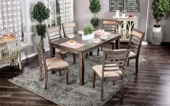 Furniture of America® Taylah 7-Piece Dining Set