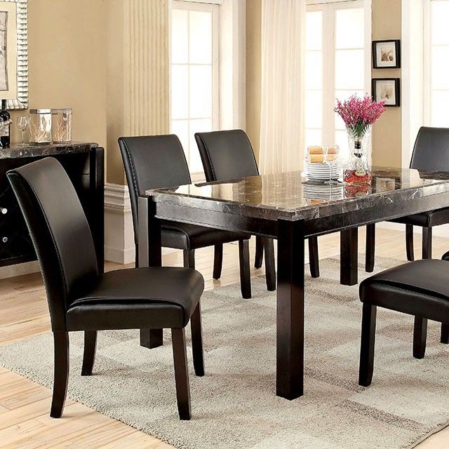 Furniture of America® Gladstone I Black Dining Table 1