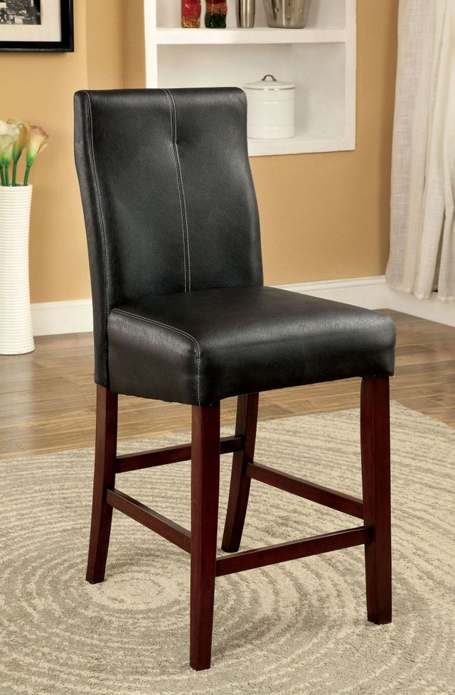 Furniture of America® Bonneville II 2-Piece Counter Height Chair Set 1