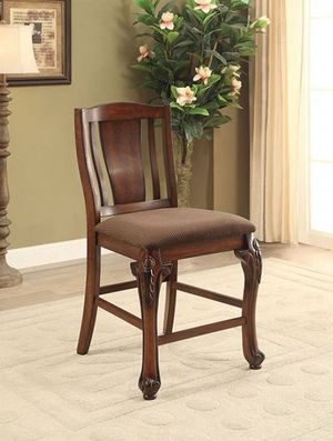 Furniture of America® Johannesburg 2-Piece Counter Height Chair Set