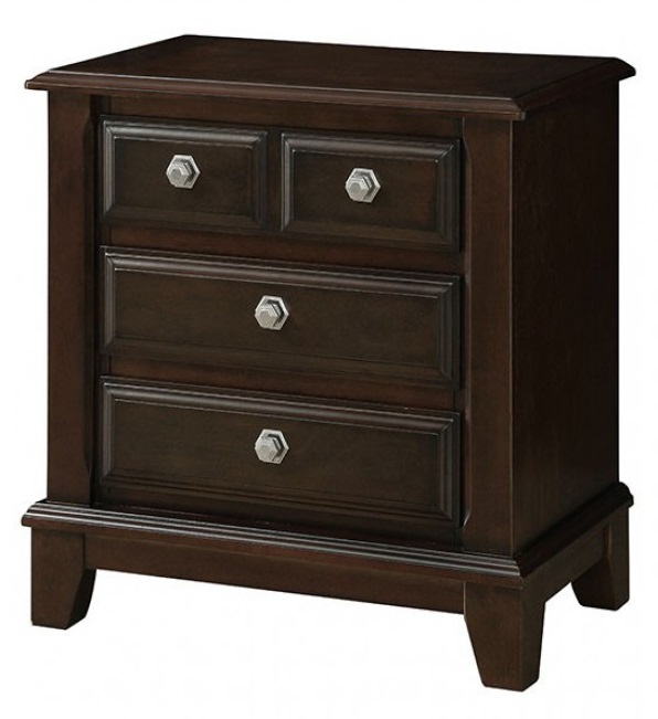 dark brown cherry nightstands