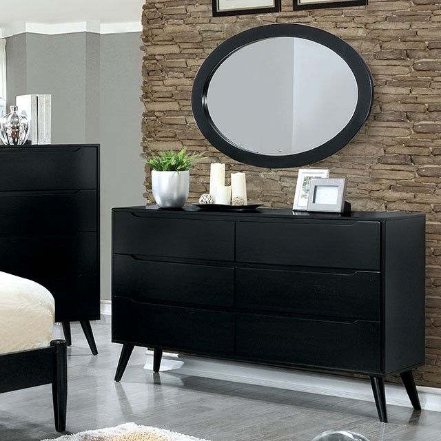 Furniture of America® Lennart II Black Mirror 1