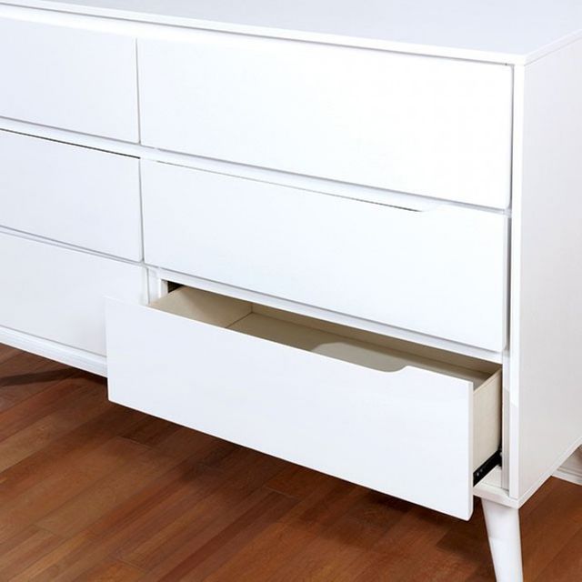 Furniture of America® Lennart II White Dresser 1