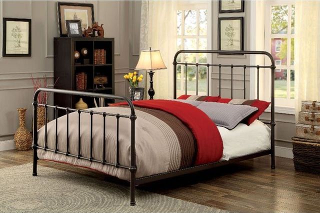 Furniture of America® Iria Queen Metal Bed