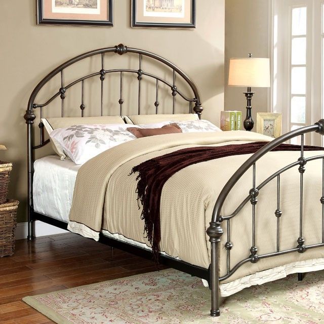 Furniture of America® Carta Queen Metal Bed 1