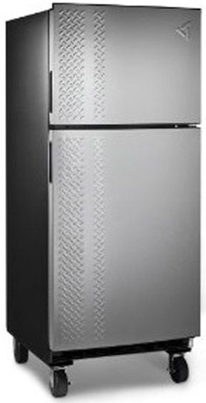 Gladiator® Chillerator® 19 Cu. Ft. Top Freezer Garage Refrigerator-Stainless Steel 2