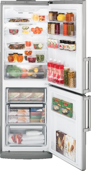 11.6 Cu. Ft. Bottom-Freezer Refrigerator - TurboFreeze  - Stainless Steel 0