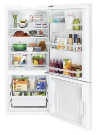 GE® Series 20.8 Cu. Ft. White Bottom Freezer Refrigerator 1