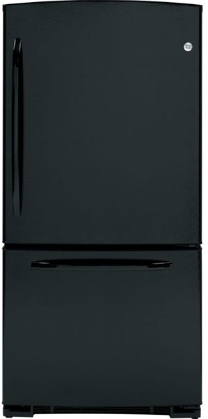 GE® ENERGY STAR® 20.3 Cu. Ft. Bottom Freezer Refrigerator-Black