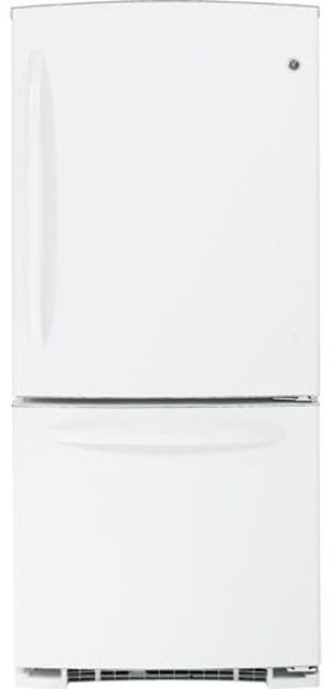 GE® ENERGY STAR® 20.3 Cu. Ft. Bottom Freezer Refrigerator-White 0
