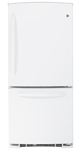 GE® ENERGY STAR® 20.3 Cu. Ft. Bottom Freezer Refrigerator-White