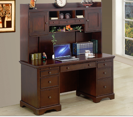 flat top desk with drawers