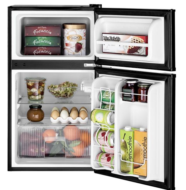 GE® 3.1 Cu Ft. Stainless Steel Compact Refrigerator 1