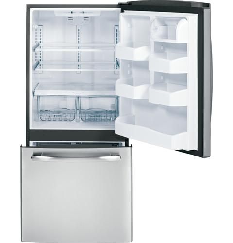 GE 20.2 Cu. Ft. Bottom Freezer Refrigerator-Stainless Steel 1