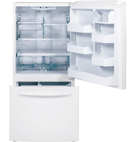 GE 23.1 Cu. Ft. Bottom Freezer Refrigerator-White 1