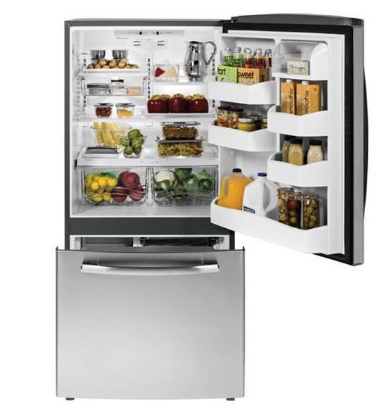 GE 23.2 Cu. Ft. Bottom-Freezer Drawer Refrigerator-Stainless Steel 1