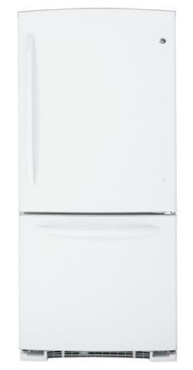 GE® ENERGY STAR® 20.2 Cu. Ft. Bottom Freezer Refrigerator-White