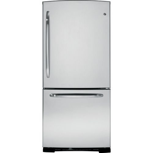 GE® ENERGY STAR® 20.2 Cu. Ft. Bottom Freezer Refrigerator-CleanSteel™ 0
