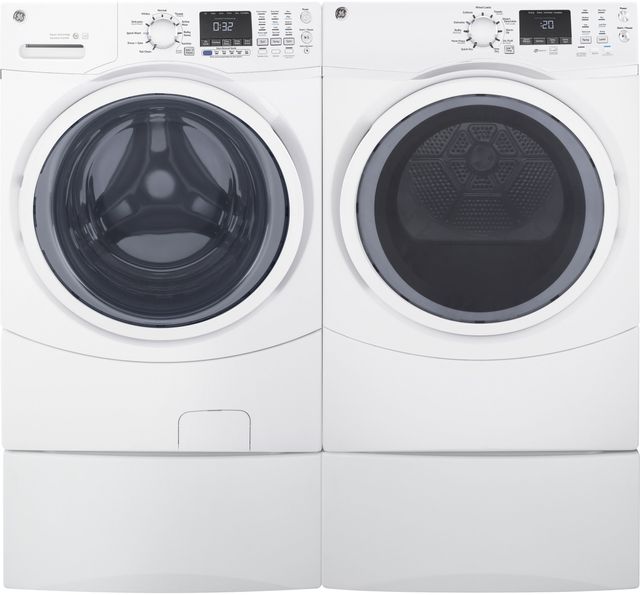 GE® 7.5 Cu. Ft. White Front Load Electric Dryer 3