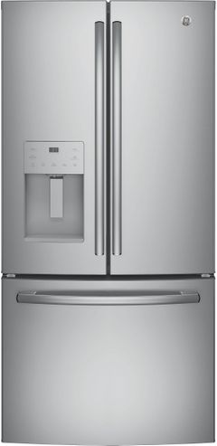 GE® 17.5 Cu. Ft. Stainless Steel Counter Depth French Door Refrigerator
