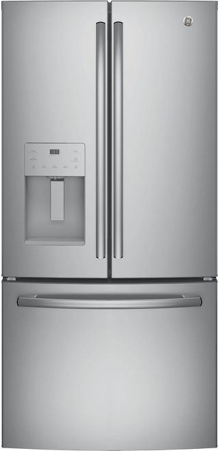 GE® 17.5 Cu. Ft. Stainless Steel Counter Depth French Door Refrigerator