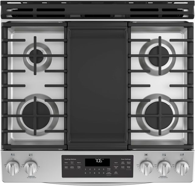 GE® 30" Stainless Steel Slide In Convection Gas Range 7