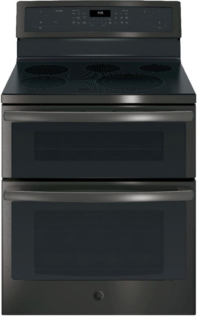 GE Profile™ 29.88" Black Stainless Steel Free Standing Double Oven Electric Range 0