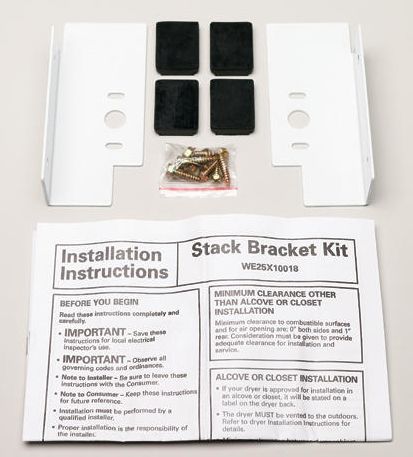 GE® Washer/Dryer Stack Bracket Kit-0