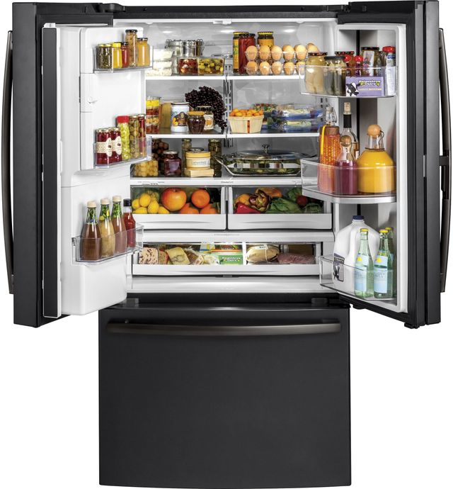 GE® 27.8 Cu. Ft. Black Slate French Door Refrigerator-GFD28GELDS-1