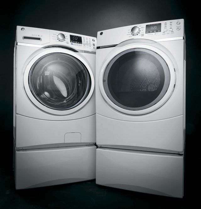 GE® Front Load Electric Dryer-White 8
