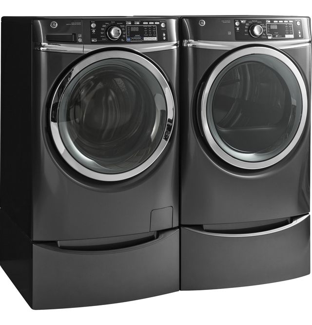GE® Front Load Electric Dryer-Gray 8