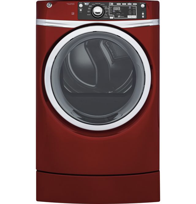 GE® Front Load Gas Dryer-Red 1