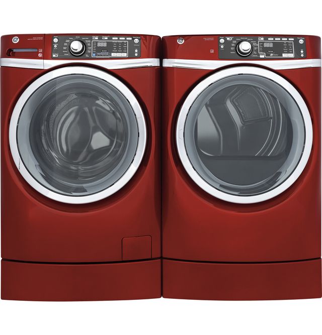 GE® Front Load Gas Dryer-Red 5