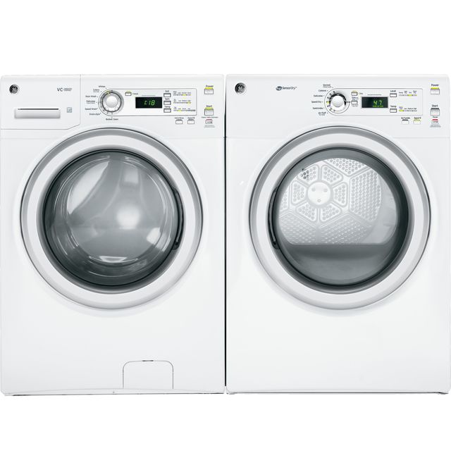GE® Front Load Electric Dryer-White 3