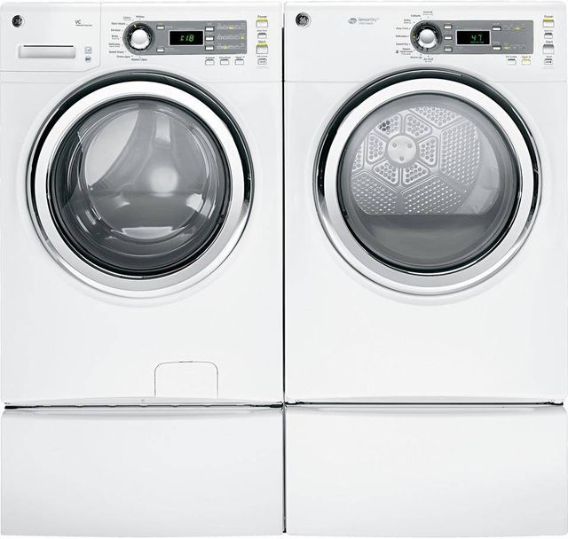 GE® Front Load Electric Dryer-White 2