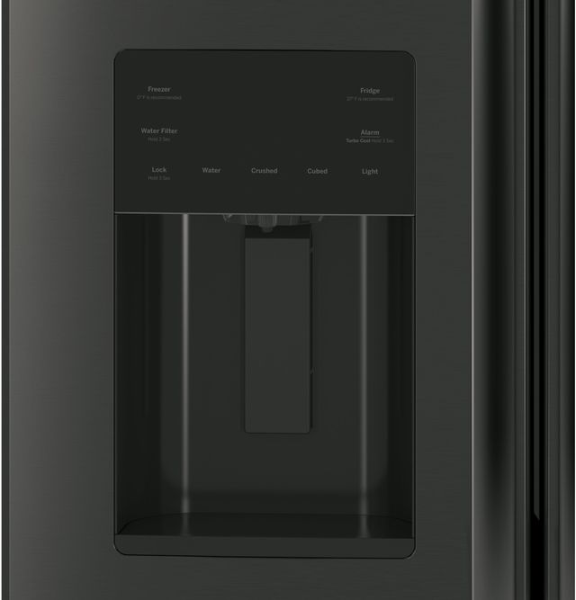 GE® Series 23.6 Cu. Ft. Black French Door Refrigerator 10