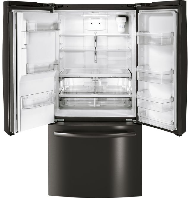 GE® Series 23.6 Cu. Ft. Black French Door Refrigerator 16