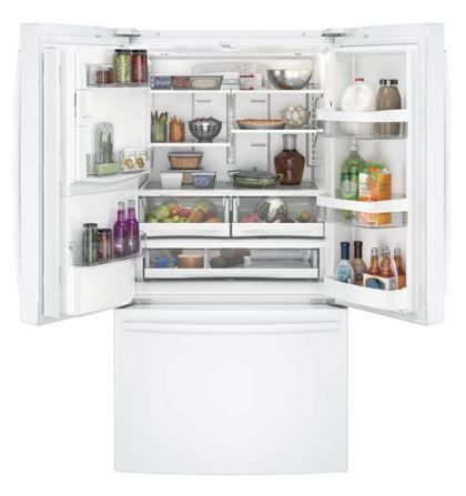 GE® Series 25.8 Cu. Ft. French Door Refrigerator-White 1